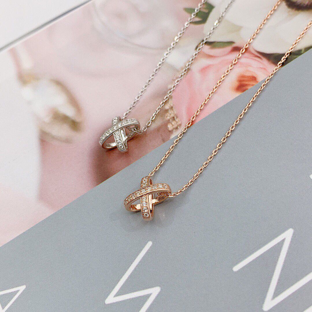 [Charm Aries Jewelry]JEUX DE DIAMOND NECKLACE