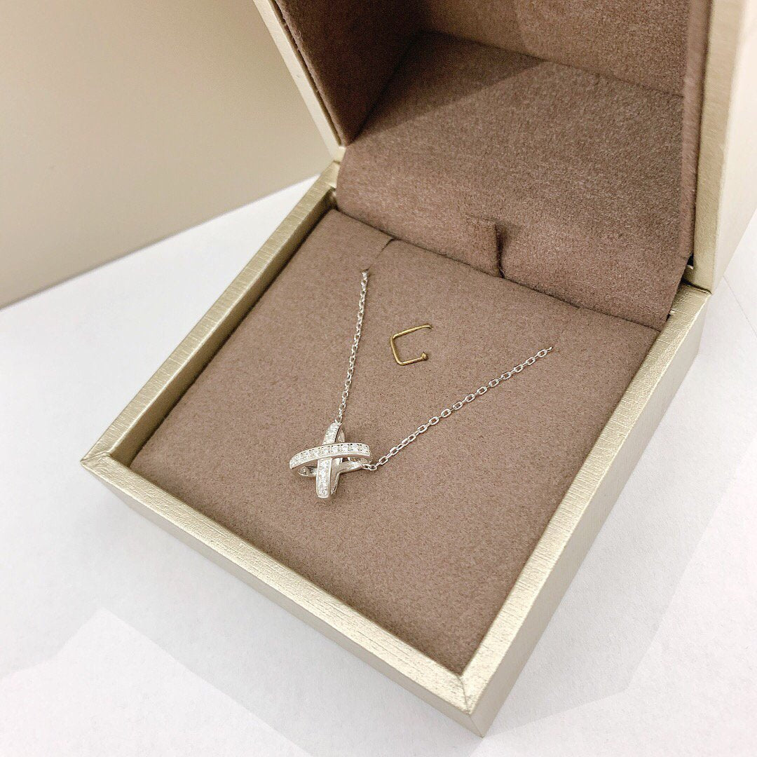 [Charm Aries Jewelry]JEUX DE DIAMOND NECKLACE