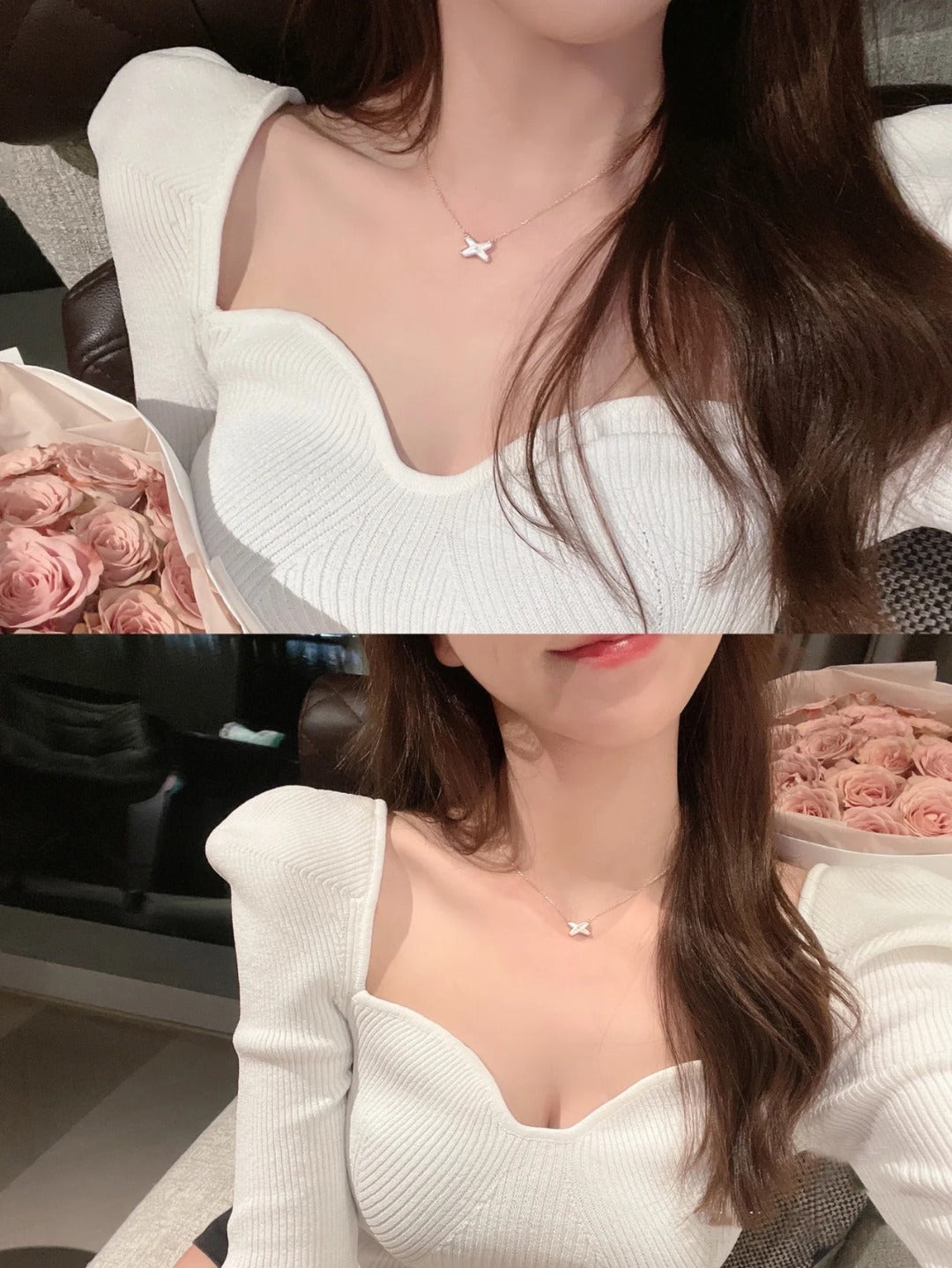 [Charm Aries Jewelry]JEUX DE NECKLACE 1 DIAMOND