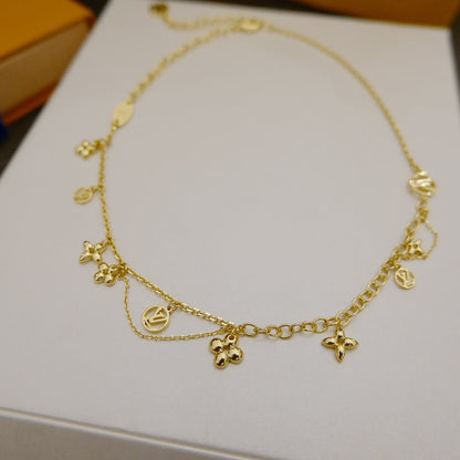 [Charm Aries Jewelry]BLOOMING SUPPLE NECKLACE BRASS