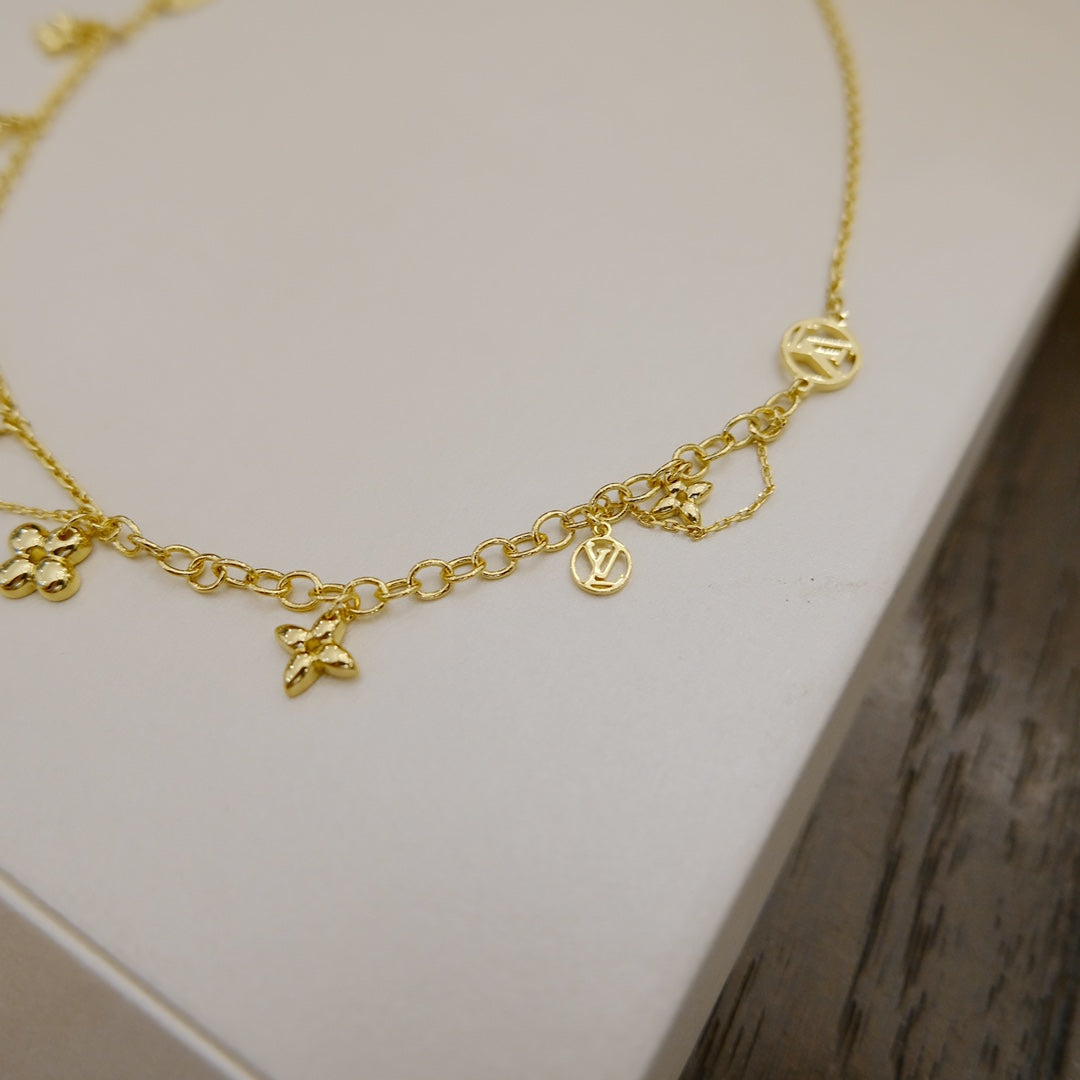 [Charm Aries Jewelry]BLOOMING SUPPLE NECKLACE BRASS