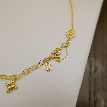 [Charm Aries Jewelry]BLOOMING SUPPLE NECKLACE BRASS