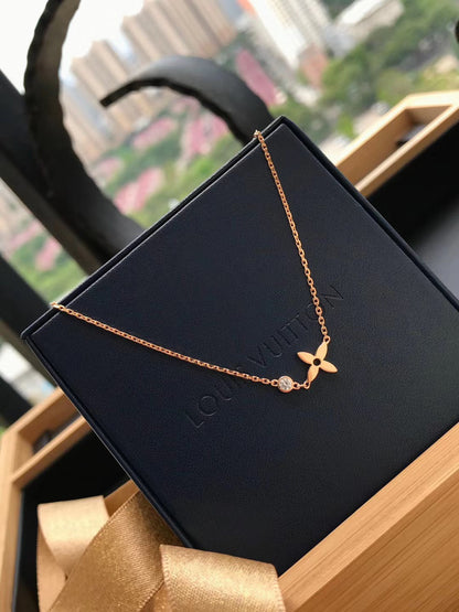 [Charm Aries Jewelry]BLOSSOM PENDANT PINK GOLD AND DIAMOND