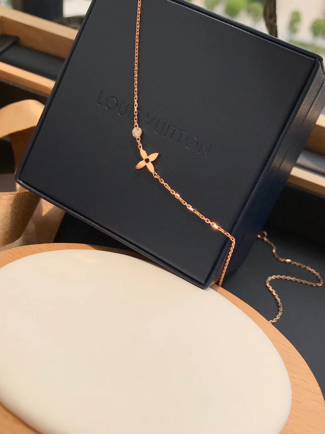 [Charm Aries Jewelry]BLOSSOM PENDANT PINK GOLD AND DIAMOND