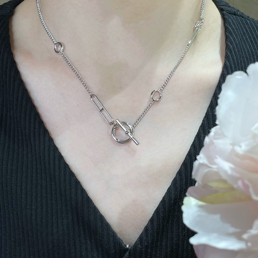 [Charm Aries Jewelry]HM STERLING CHAINE D'ANCRE HEART