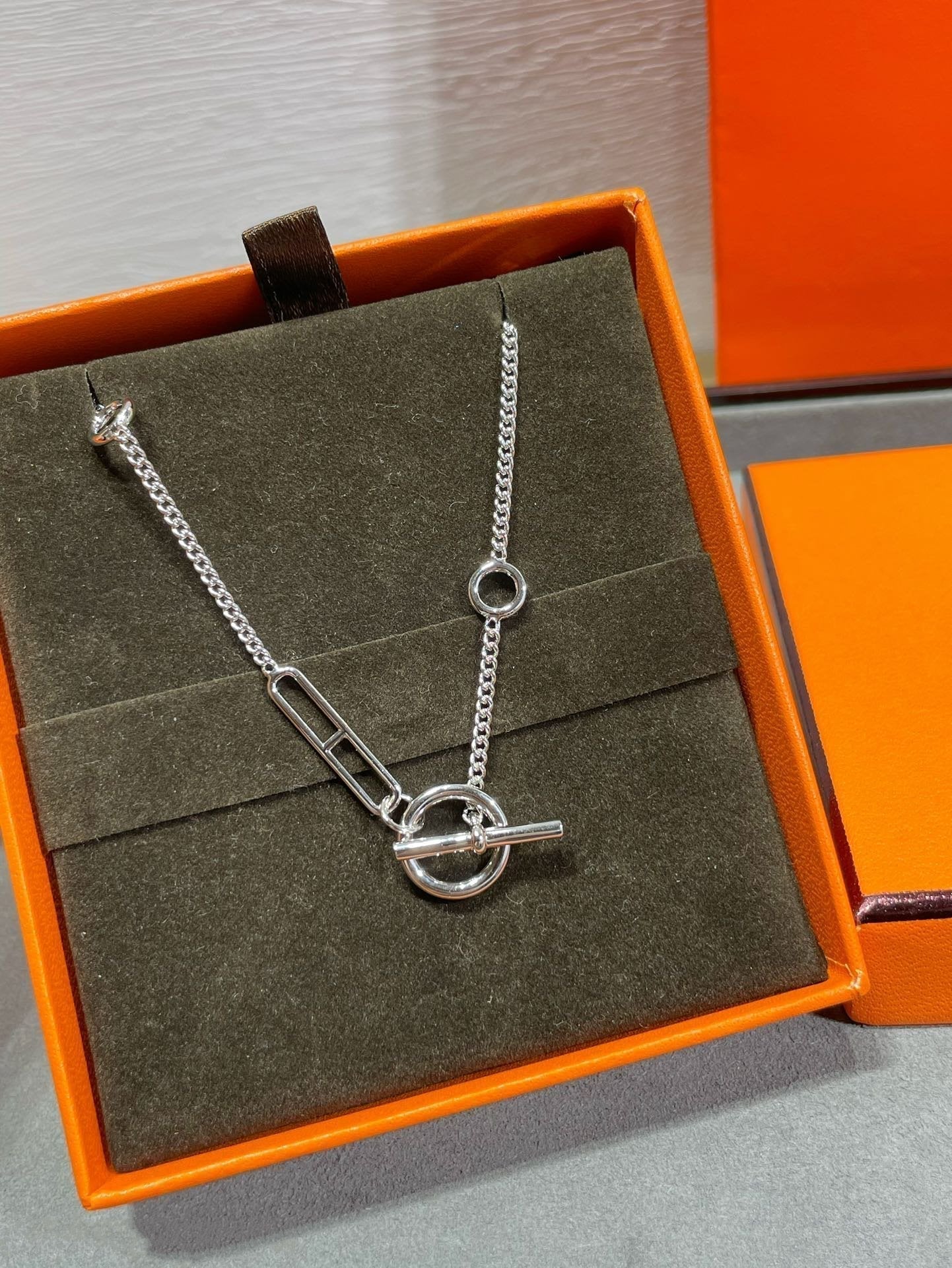 [Charm Aries Jewelry]HM STERLING CHAINE D'ANCRE HEART