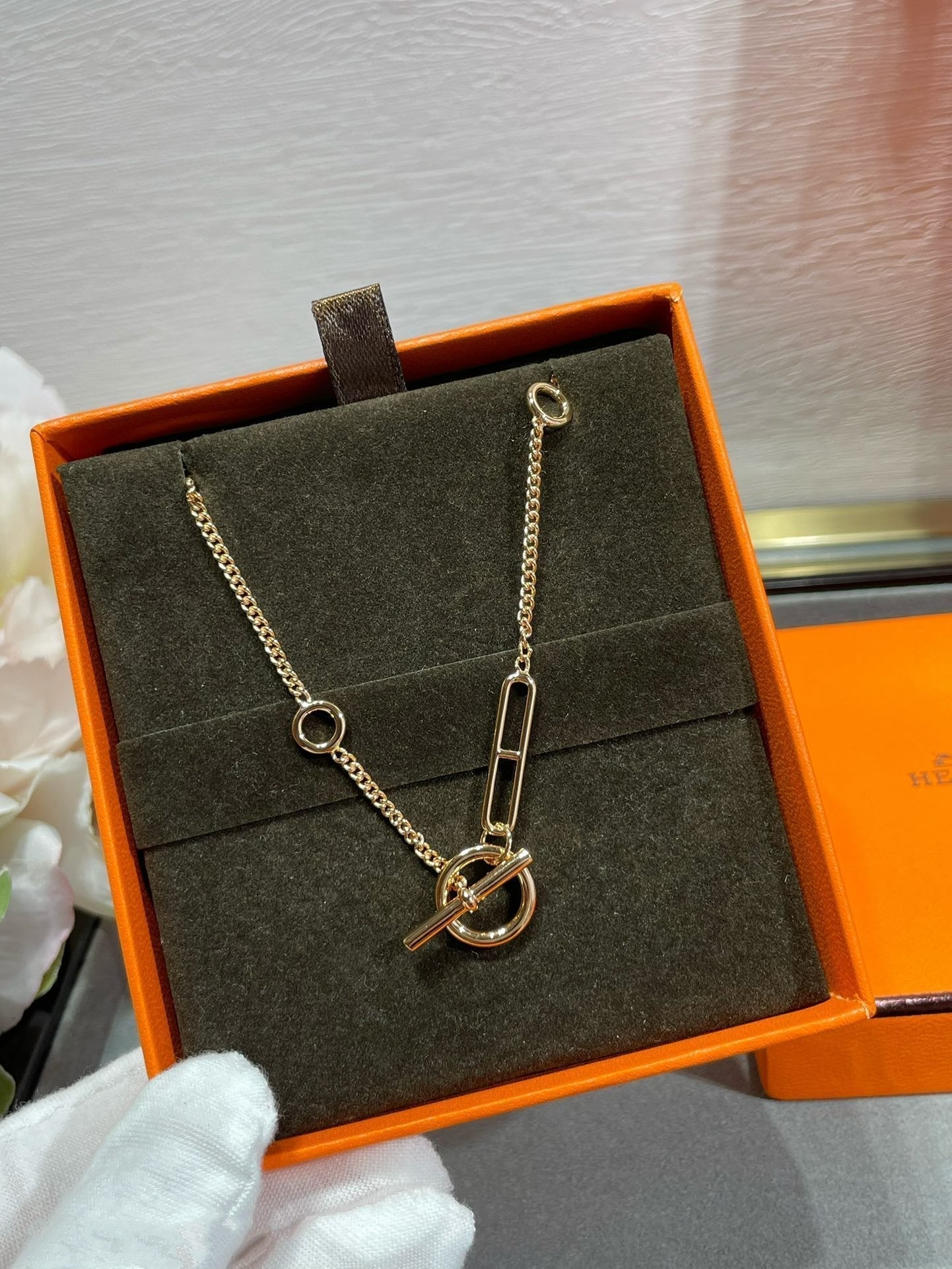 [Charm Aries Jewelry]HM STERLING CHAINE D'ANCRE HEART
