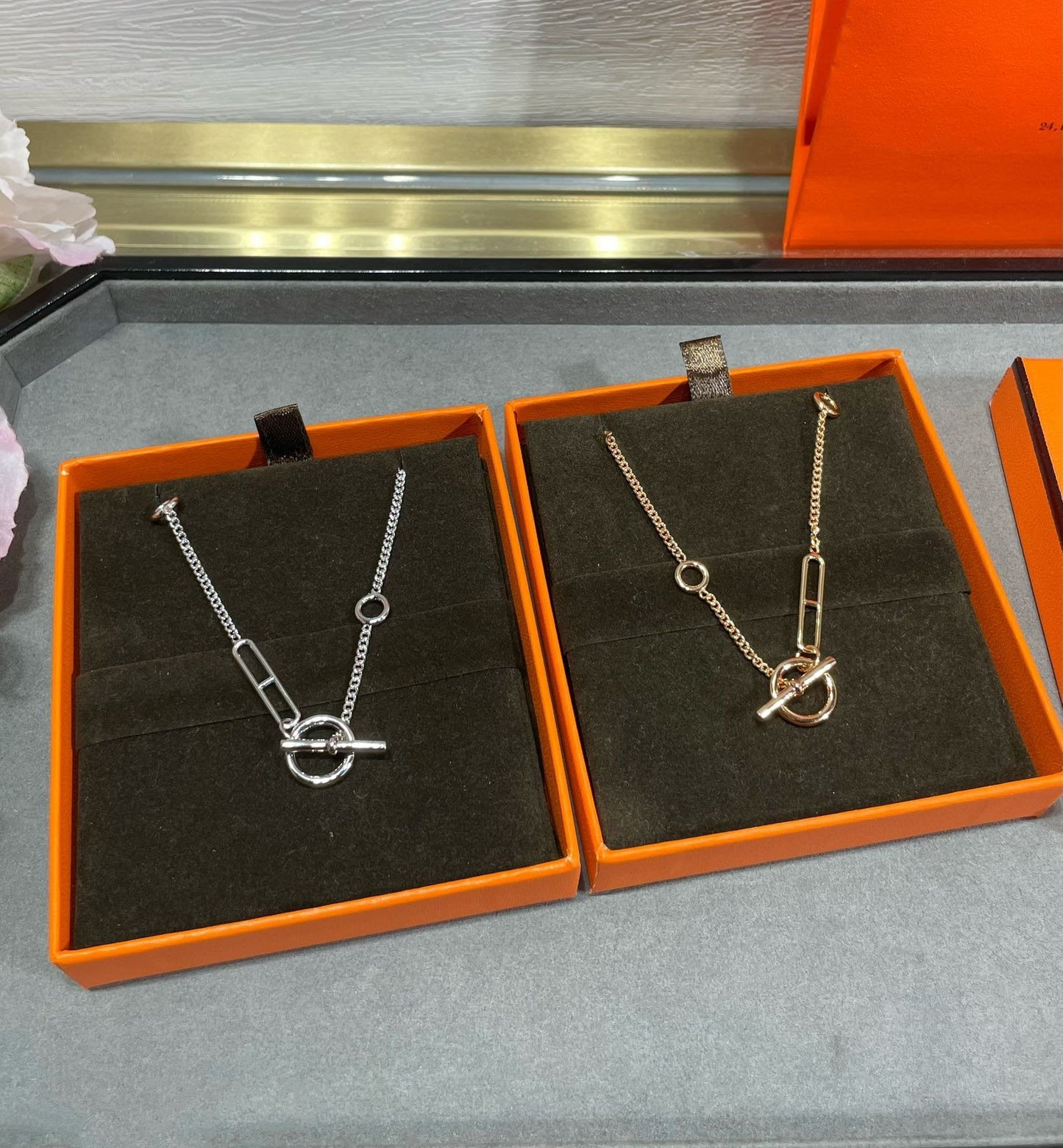 [Charm Aries Jewelry]HM STERLING CHAINE D'ANCRE HEART