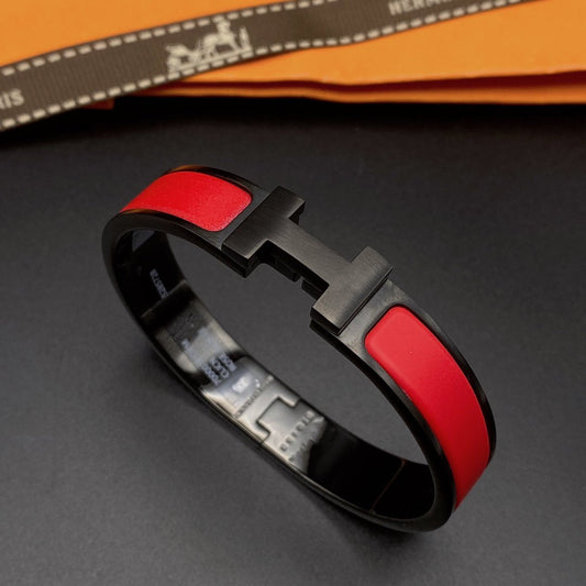 [Charm Aries Jewelry]CLIC HM SO BLACK RED BRACELET