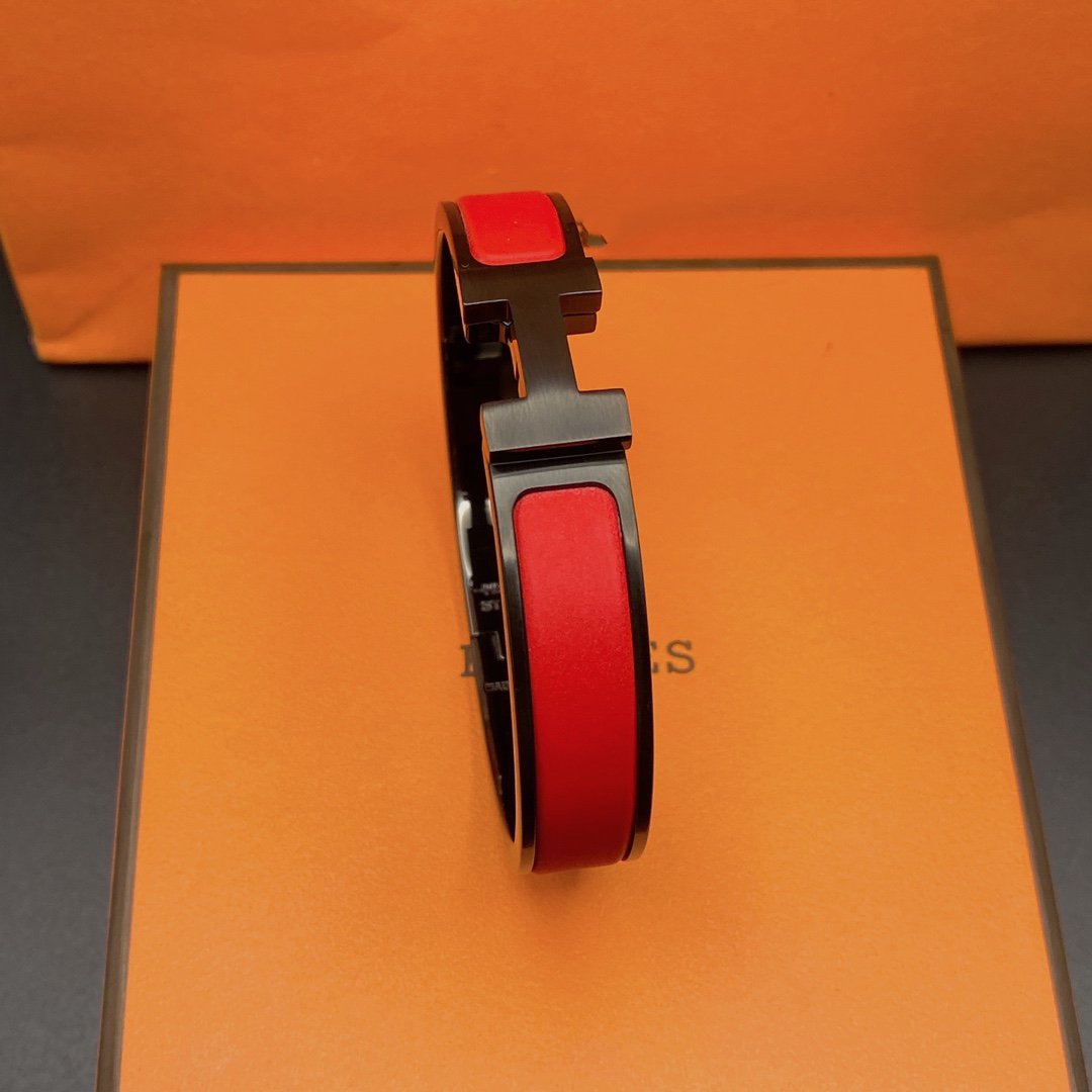 [Charm Aries Jewelry]CLIC HM SO BLACK RED BRACELET