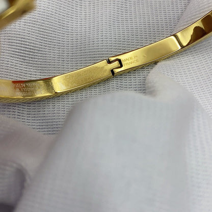 [Charm Aries Jewelry]CLASSIC HM CLIC WHITE 8MM ENAMEL BRACELET