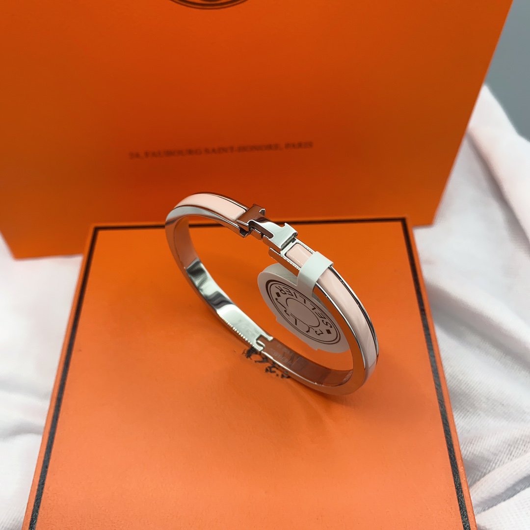 [Charm Aries Jewelry]CLASSIC HM CLIC  PINK 8MM ENAMEL BRACELET