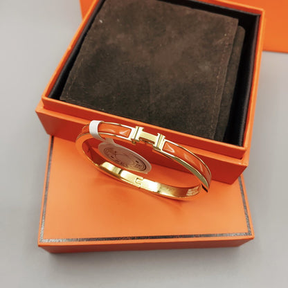 [Charm Aries Jewelry]CLASSIC HM CLIC RED 8MM ENAMEL BRACELET