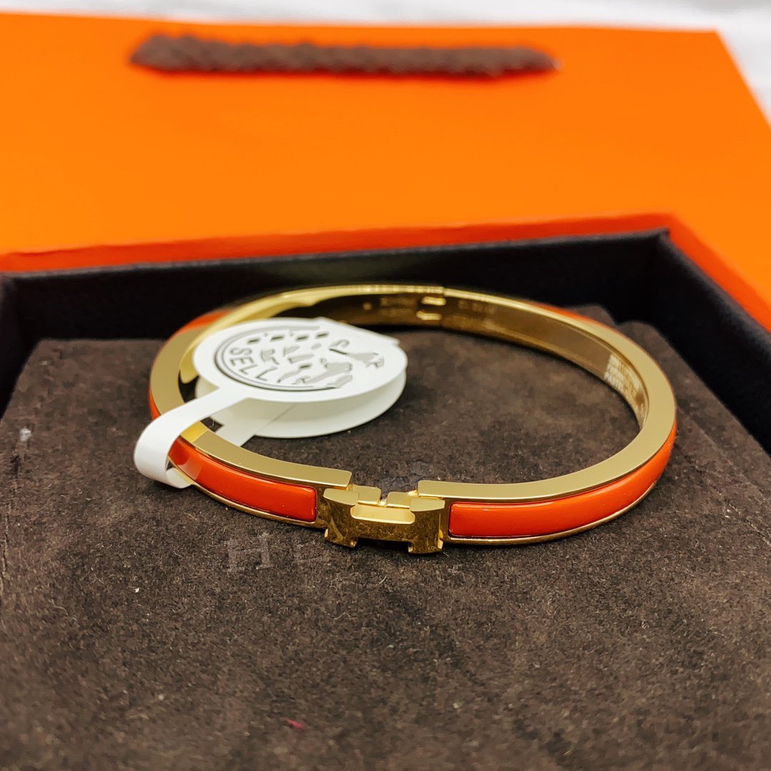 [Charm Aries Jewelry]CLASSIC HM CLIC RED 8MM ENAMEL BRACELET