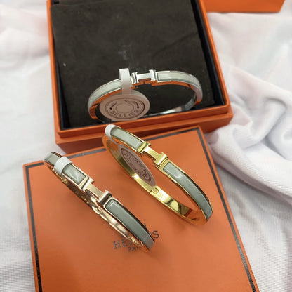 [Charm Aries Jewelry]CLASSIC HM CLIC GREEN 8MM ENAMEL BRACELET