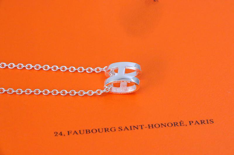 [Charm Aries Jewelry]HM NECKLACE H LETTER OVAL SERIES