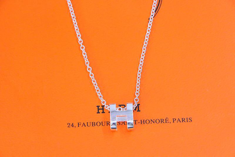 [Charm Aries Jewelry]HM NECKLACE H LETTER OVAL SERIES