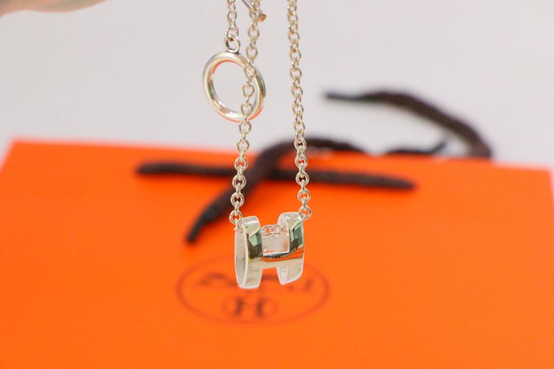 [Charm Aries Jewelry]HM NECKLACE H LETTER OVAL SERIES