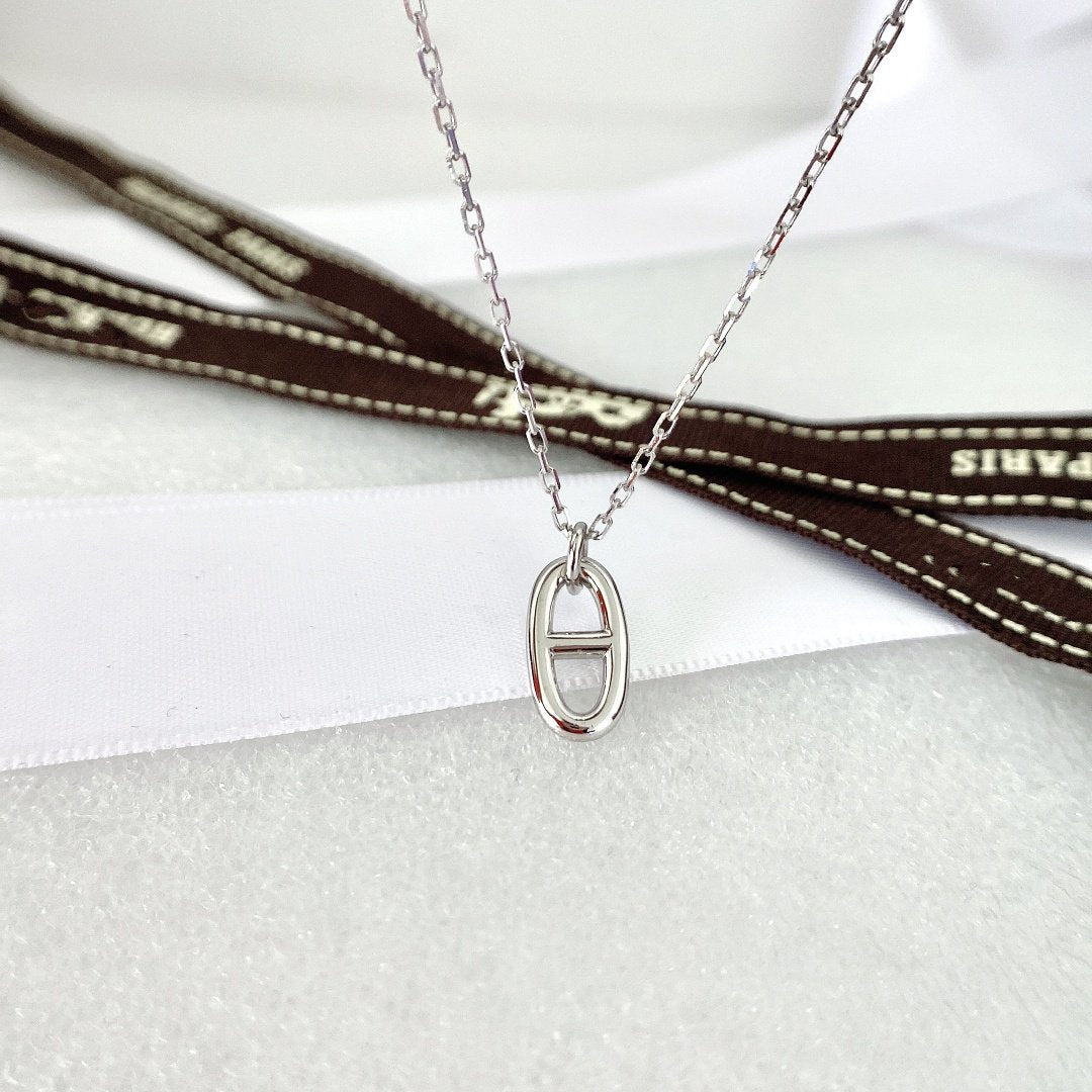 [Charm Aries Jewelry]HM PIG NOSE NECKLACE