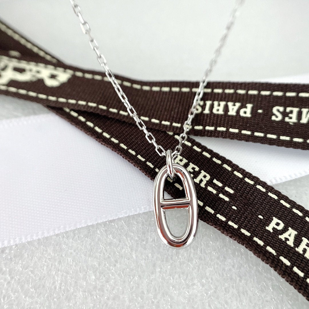 [Charm Aries Jewelry]HM PIG NOSE NECKLACE