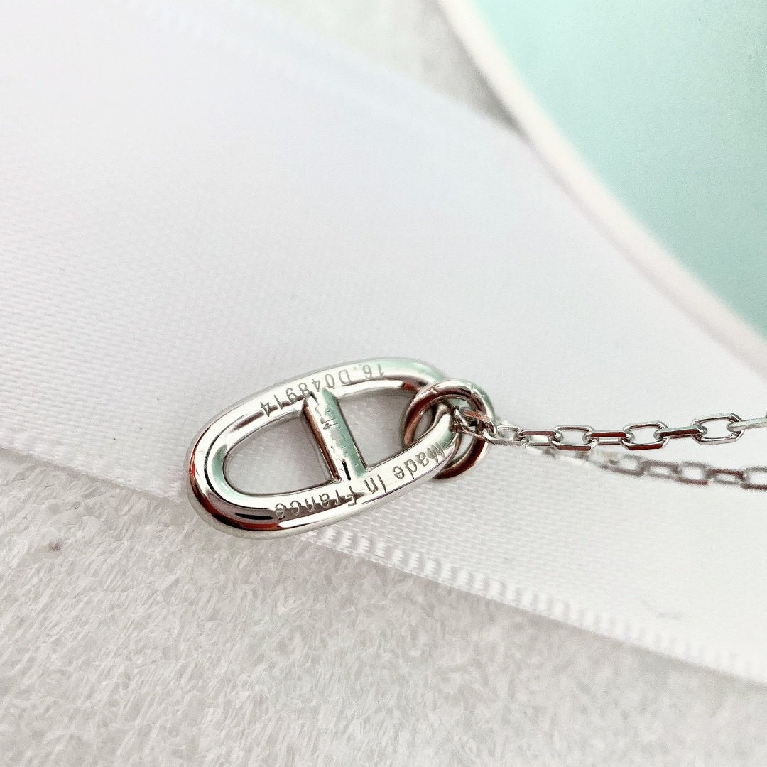 [Charm Aries Jewelry]HM PIG NOSE NECKLACE