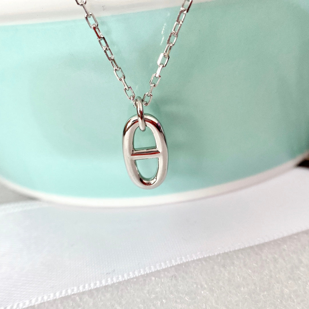 [Charm Aries Jewelry]HM PIG NOSE NECKLACE