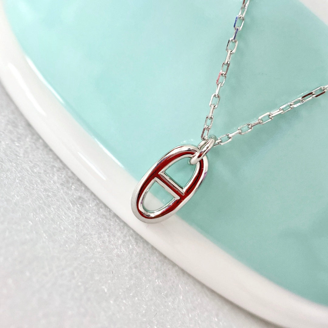 [Charm Aries Jewelry]HM PIG NOSE NECKLACE