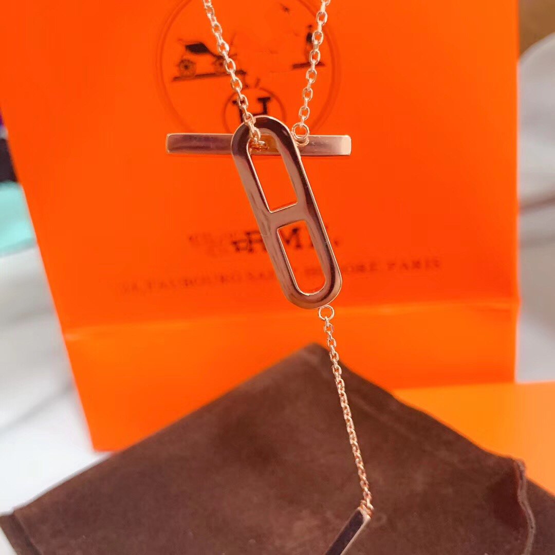[Charm Aries Jewelry]HM NECKLACE PLATINUM ROSE GOLD DIAMOND