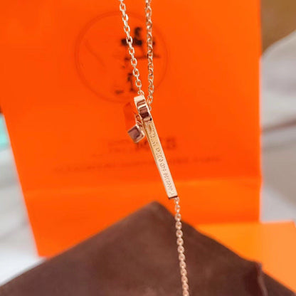 [Charm Aries Jewelry]HM NECKLACE PLATINUM ROSE GOLD DIAMOND