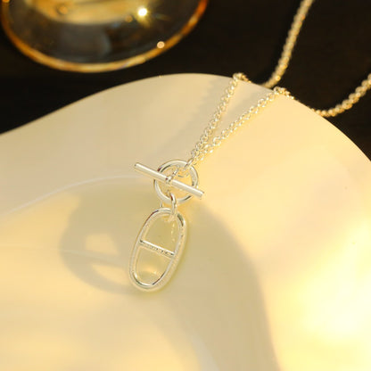 [Charm Aries Jewelry]HM CHAINE D'ANCRE PENDANT NECKLACE STERLING SILVER