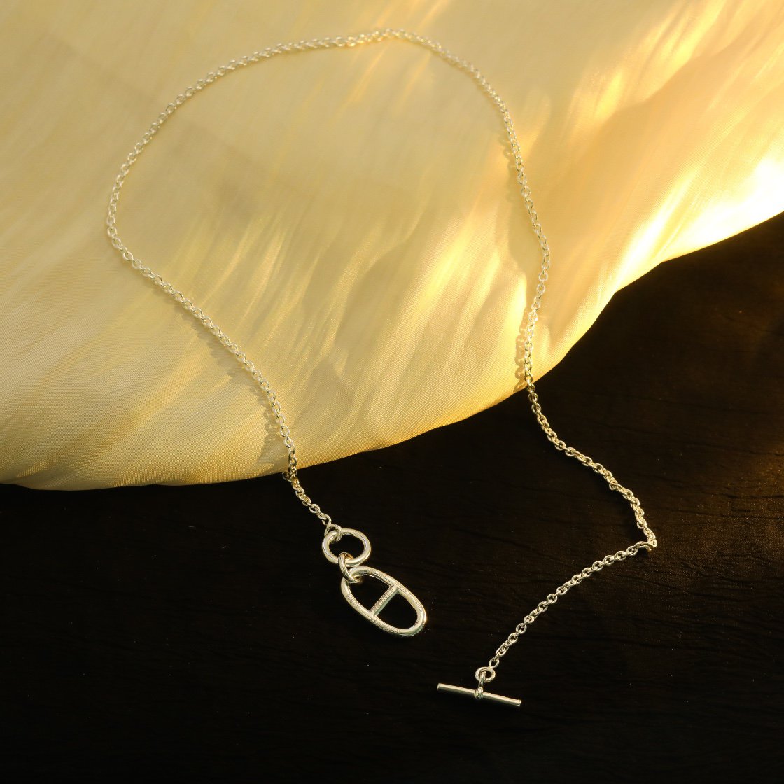 [Charm Aries Jewelry]HM CHAINE D'ANCRE PENDANT NECKLACE STERLING SILVER
