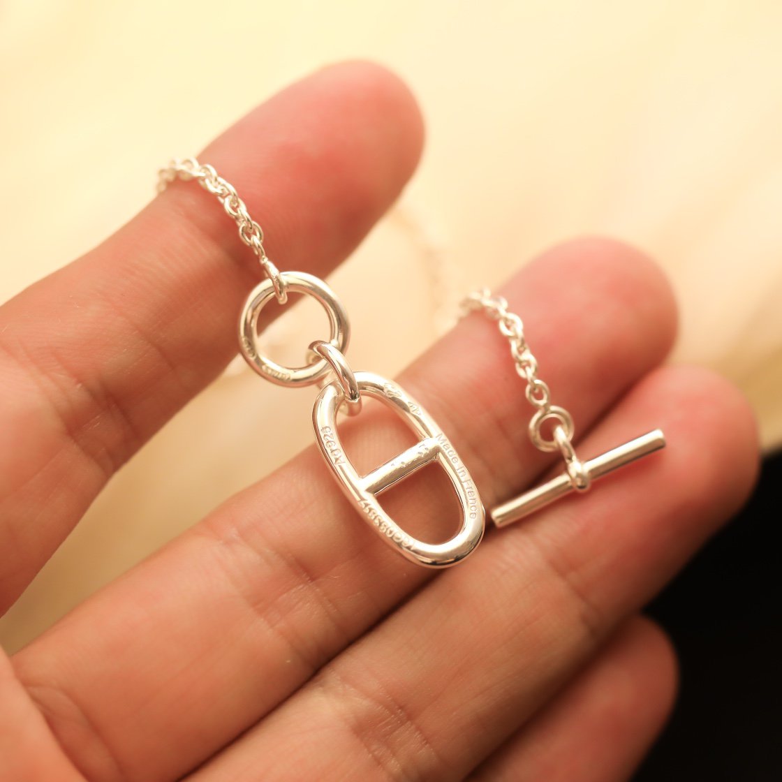 [Charm Aries Jewelry]HM CHAINE D'ANCRE PENDANT NECKLACE STERLING SILVER
