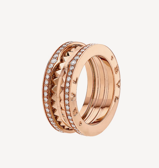[Charm Aries Jewelry]ZERO 1 ROCK DIAMOND PINK GOLD