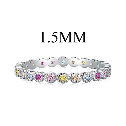 [Charm Aries Jewelry]Radiant Sparkling Round Cut Daily Ring