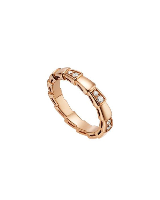 [Charm Aries Jewelry]SERPENTI RING PINK GOLD  3MM