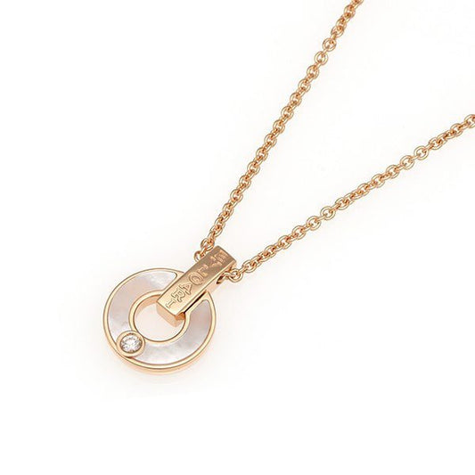[Charm Aries Jewelry]GARI NECKLACE PINK GOLD MOP