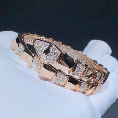 [Charm Aries Jewelry]SERPENTI BRACELET PINK GOLD DIAMOND