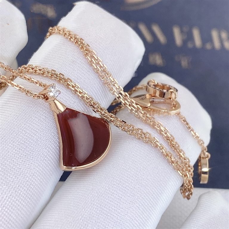 [Charm Aries Jewelry]DREAM NECKLACE CARNELIAN 1 DIAMOND