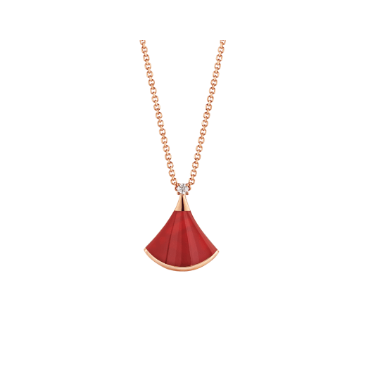 [Charm Aries Jewelry]DREAM NECKLACE CARNELIAN 1 DIAMOND