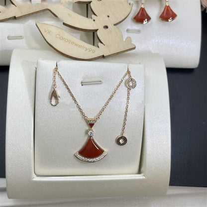[Charm Aries Jewelry]DREAM NECKLACE CARNELIAN DIAMOND