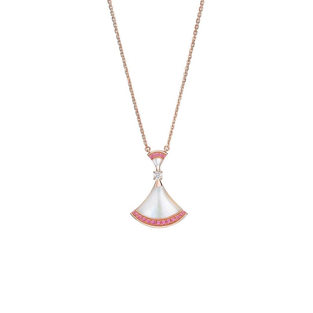 [Charm Aries Jewelry]DREAM NECKLACE MOP PINK DIAMOND