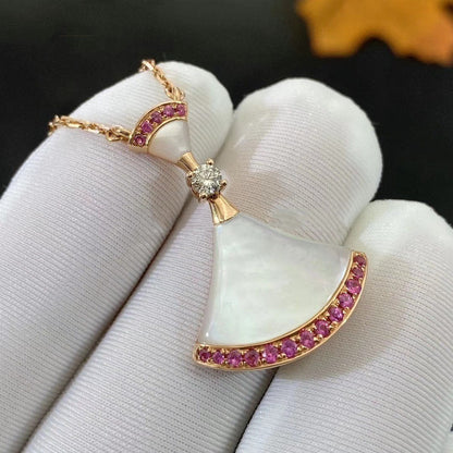 [Charm Aries Jewelry]DREAM NECKLACE MOP PINK DIAMOND