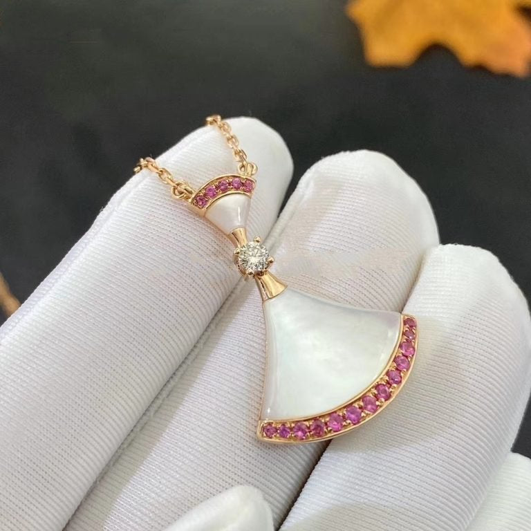 [Charm Aries Jewelry]DREAM NECKLACE MOP PINK DIAMOND