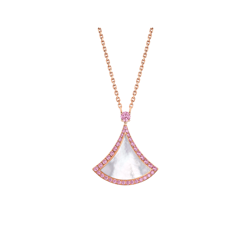 [Charm Aries Jewelry]DREAM NECKLACE MOP DIAMOND PINK