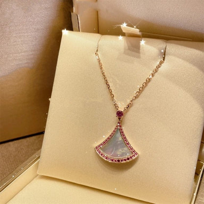 [Charm Aries Jewelry]DREAM NECKLACE MOP DIAMOND PINK