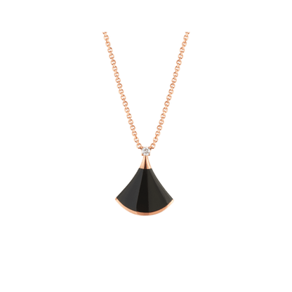 [Charm Aries Jewelry]DREAM NECKLACE ONYX 1 DIAMOND