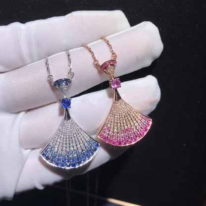 [Charm Aries Jewelry]DREAM NECKLACK DIAMOND PINK GOLD