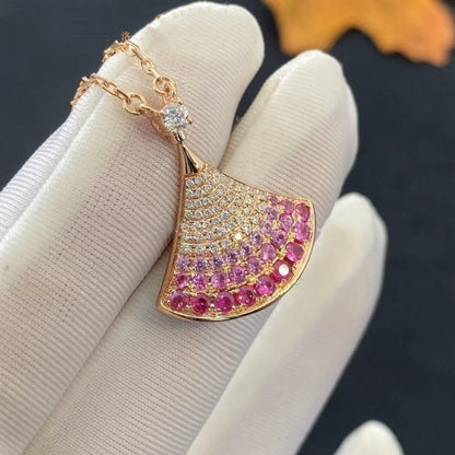 [Charm Aries Jewelry]DREAM NECKLACE PINK GOLD PINK DIAMOND