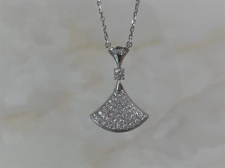 [Charm Aries Jewelry]DREAM NECKLACE SILVER FULL DIAMOND