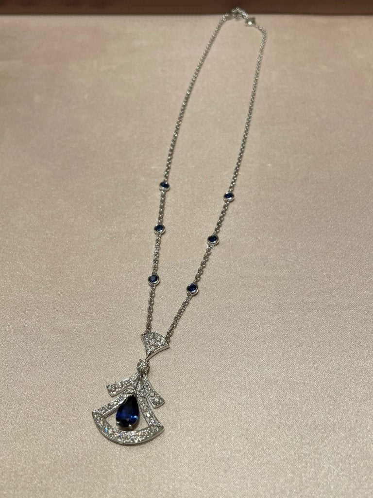 [Charm Aries Jewelry]DREAM NECKLACE AGATE DIAMOND SILVER